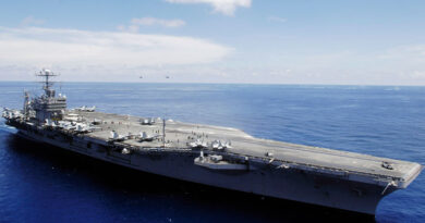 ход авианосца USS Abraham Lincoln в зону CENTCOM у берегов Ирана