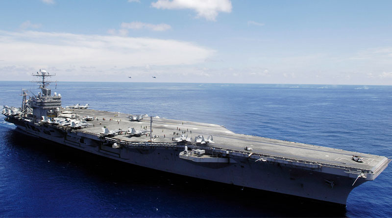 ход авианосца USS Abraham Lincoln в зону CENTCOM у берегов Ирана