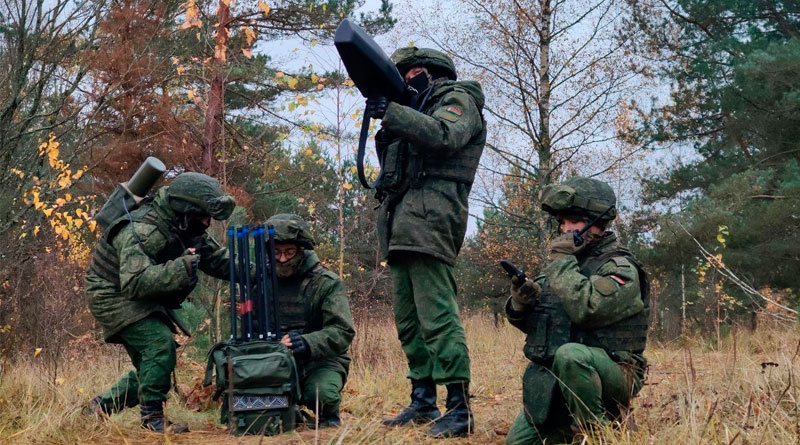 Учение 10 батальона РЭБ