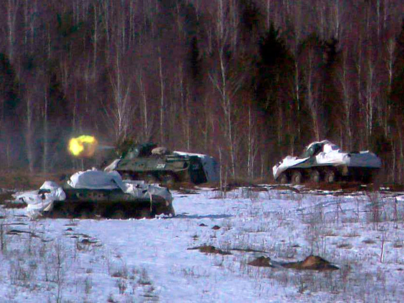 Батальонное тактическое учение с военнослужащими 120-й отдельной гвардейской механизированной бригады