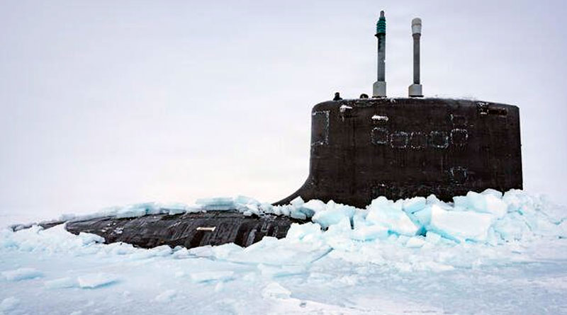 ВМС США проводят подлёдную операцию ICE CAMP Boarfish в Арктике