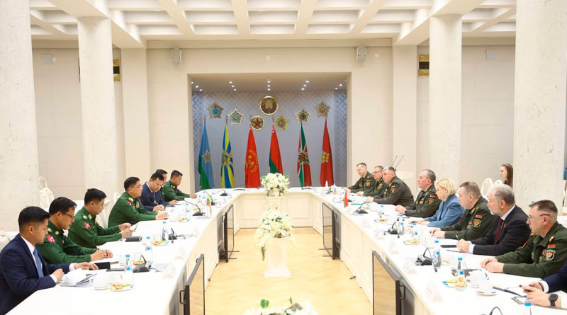 Визит военной делегации Мьянмы в Беларусь