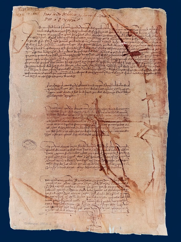 Договор Колумба и короля Испании