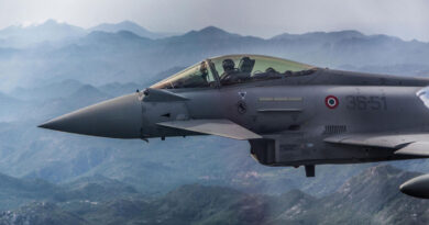 Вылет двух итальянских Eurofighter F-2000 в режиме scramble в Литве