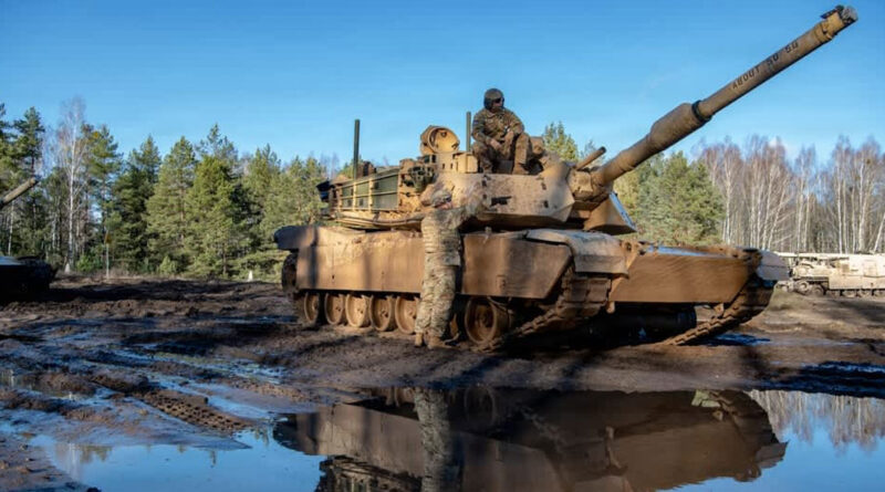 Танк M1 Abrams на учениях на восточном фланге НАТО в Польше